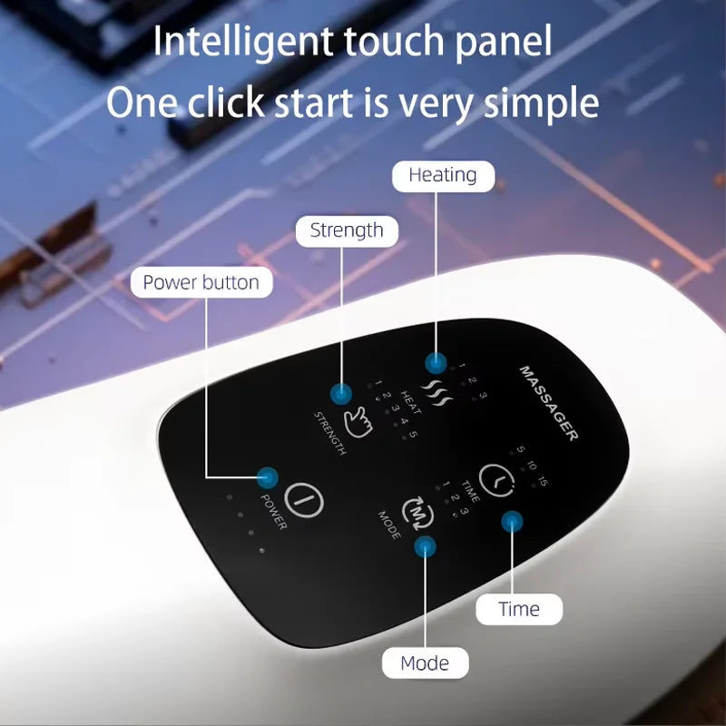 360 Degree Hand Massager Multi-Stage Mode + Hot Compress To Relieve Hand Soreness And Swelling Portable Home Office Massager