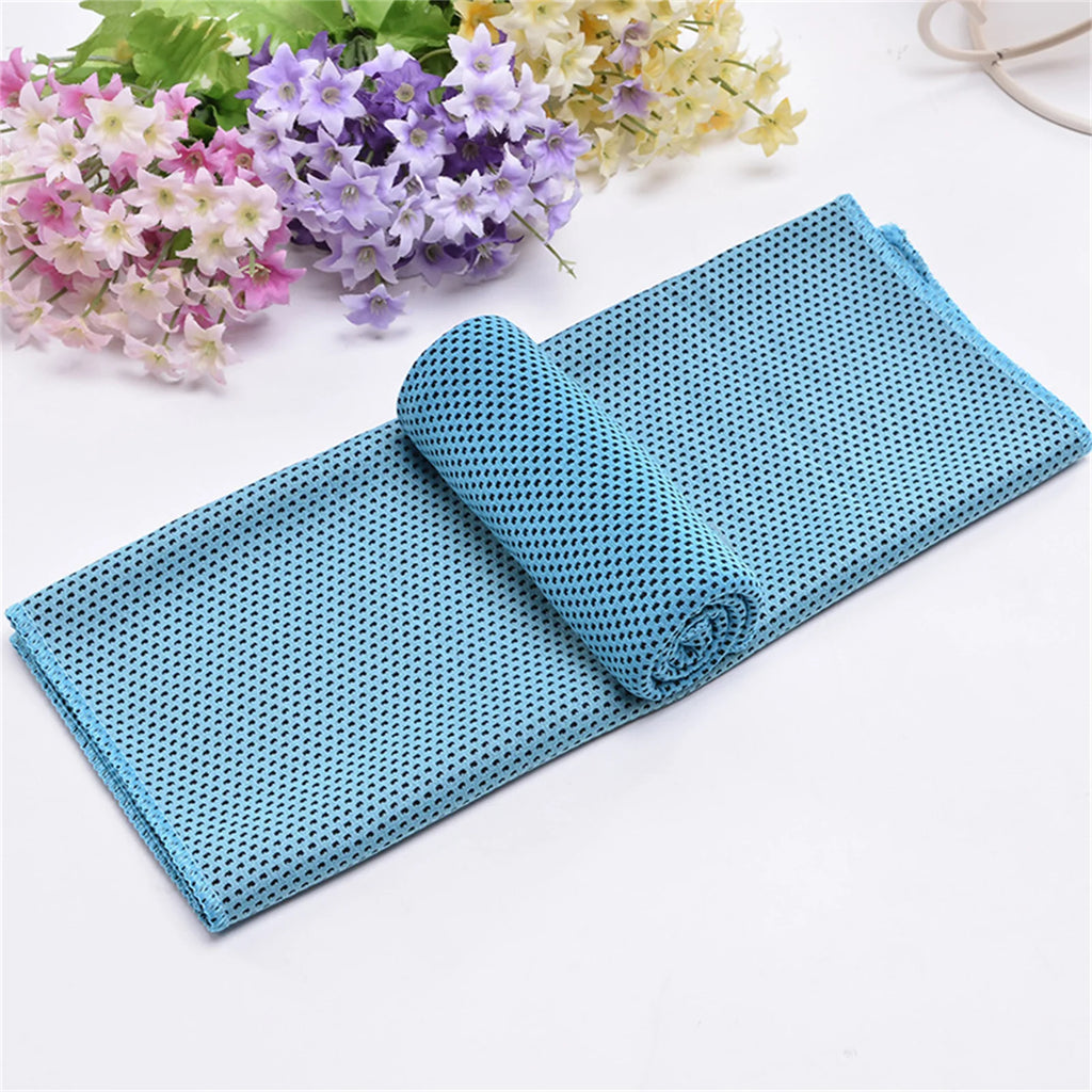 Cooling Towel Instant Relief Microfiber Cool Towels Chilling Neck Wrap Ice Cold Rags for Sports Fitness Camping Cycling Hiking